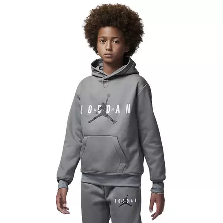 Jordan Kids Jumpman Logo Sustainable Hoodie "Smoke Grey"