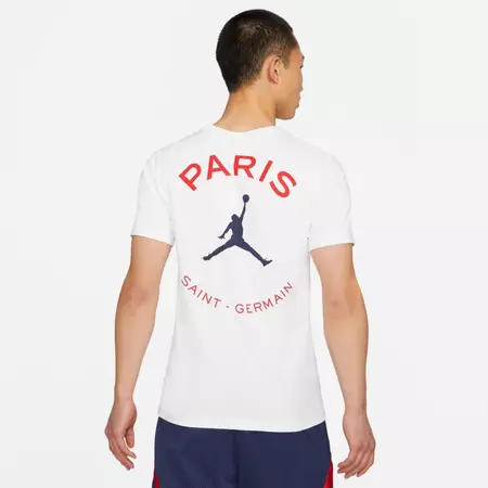 Jordan Paris Saint-Germain Logo Men's T-Shirt "White"