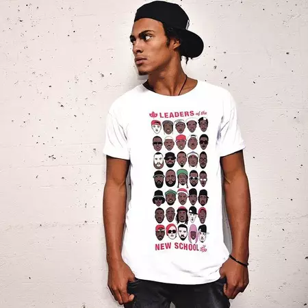K1X It Leader Of The New School Rappers Tee (white)