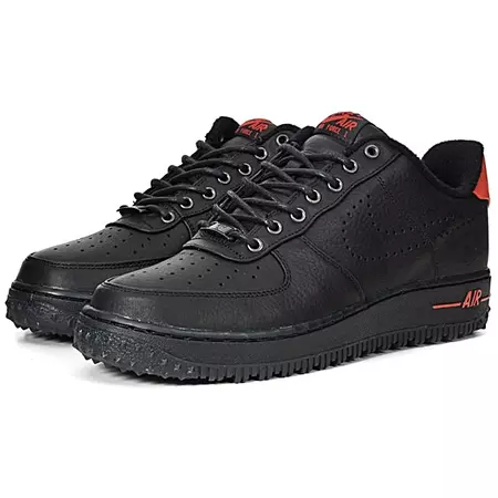 Lebron Air Force 1 Premium Low QS (100/negro/rojo)