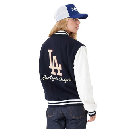 New Era MLB L.A Dodgers Large Logo Varsity Jacket "Navy "