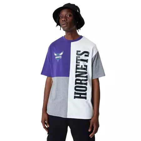 New Era NBA Charlotte Hornets Cut And Sew Oversized Tee