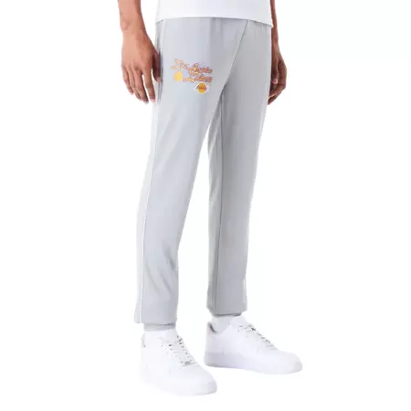 New Era NBA LA Lakers Script Fleece Track Joggers
