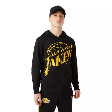 New Era NBA Los Angeles Lakers Enlarged Logo FZ Hoodie
