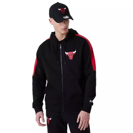 New Era NBA Official Chicago Bulls Logo FZ Hoodie