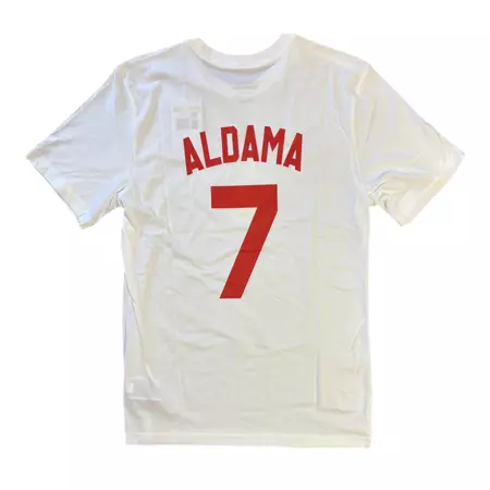 Nike Camiseta España Basket  # 7 ALDAMA # "White Gym Red"