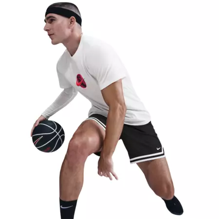 Nike Dri-fit Men's Basketball T-Shirt "White-Pink"