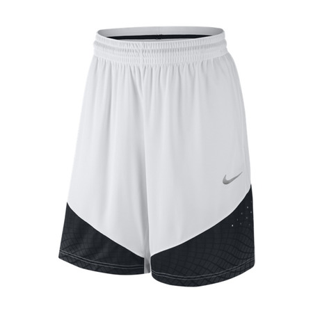 Nike Elite Basketball Short (100/white/black/metallic silver)
