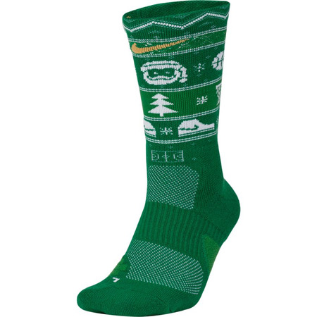 Nike Elite Crew-Xmas Socks (Green)