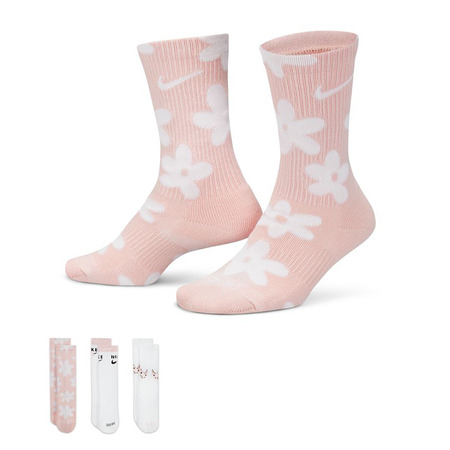 Nike Kids' Cushioned Crew Socks (3 Pairs) "Mulicolor"