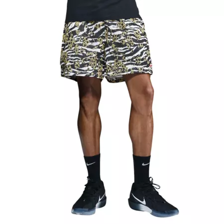 Nike Practice Mesh 13cm Dri-FIT Basketball Shorts "White Safari/University Red"