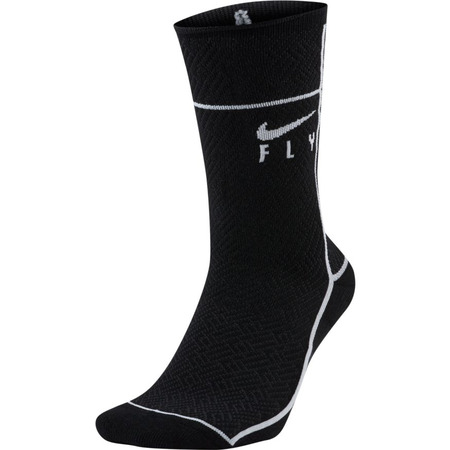 Nike SNKR Sox Swoosh Fly Basketball Crew Socks "Black"