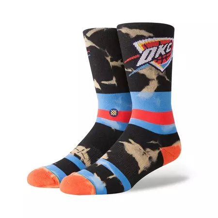 Oklahoma City Thunder Acid Wash Socks