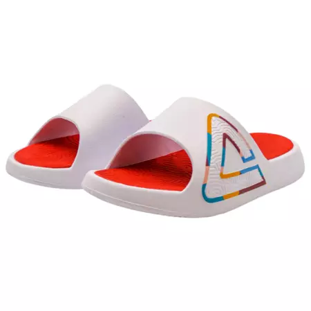 Peak Taichi Slippers "White-red"