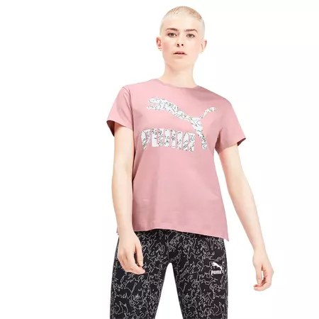 Puma Classics Logo Fill Tee AOP