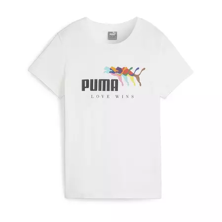 Puma ESS+ LOVE WINS Tee W "White"