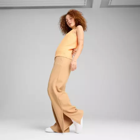 Puma HER Comfort High-Waist Straight Pants " Warm Beige"