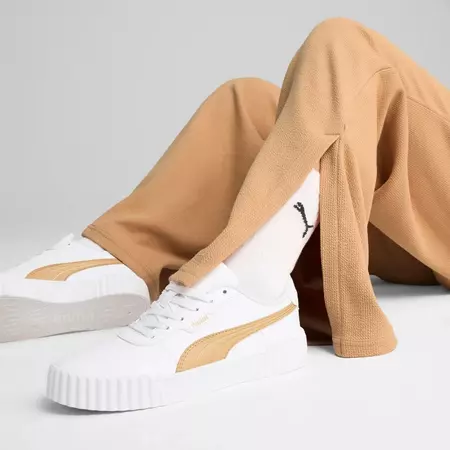 Puma HER Comfort High-Waist Straight Pants " Warm Beige"