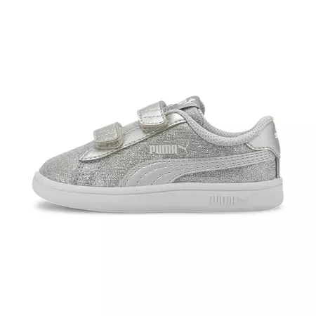 Puma Smash V2 Glitz Glam V Infant "Silver"