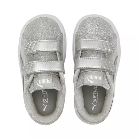 Puma Smash V2 Glitz Glam V Infant "Silver"