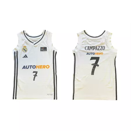Real Madrid Camiseta Basket Menino/Menina 1ª Equip 24/25 # 7 CAMPAZZO #