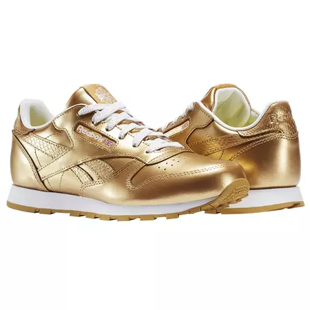 Reebok Classic Leather Metallic Brass Junior