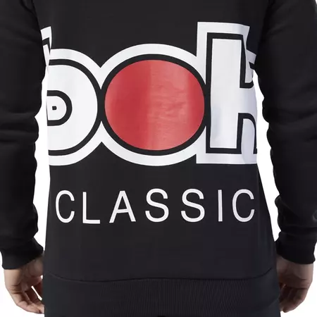 Reebok Classics International Red Button Sweatshirt