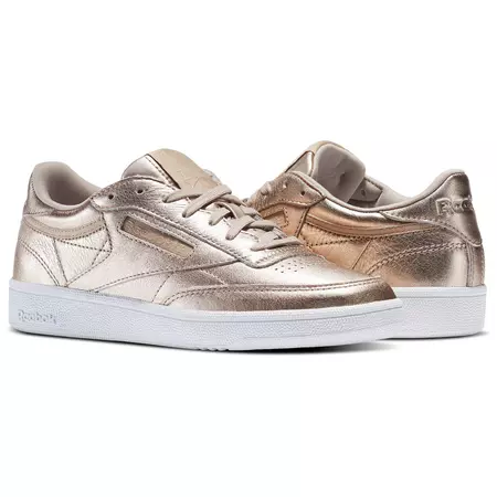 Reebok Club C 85 Leather W  "Metallic Pearl" (Pearl Met/Peach/White)
