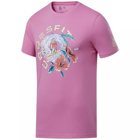 Reebok CrossFit Surfing Bear Graphic Tee