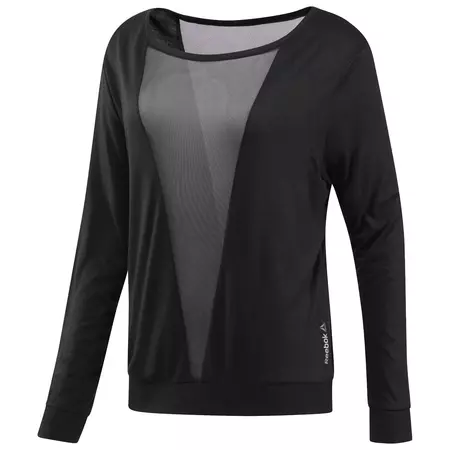 Reebok Studio Mesh Long Sleeve Tee W (black)