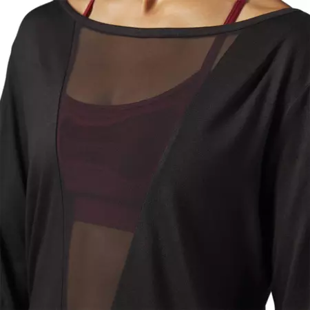 Reebok Studio Mesh Long Sleeve Tee W (black)