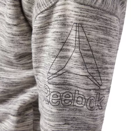Reebok Training Essentials Marble Full Zip Hoodie W (Medium Grey Heather)