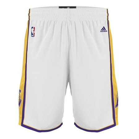 Adidas Short Los Angeles Lakers (blanco/amarillo/purple)