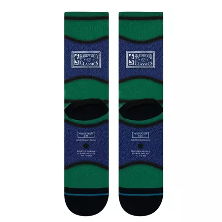 Stance Casual NBA Dallas Mavericks Mini Ball Hardwood Classic Poly Crew Socks