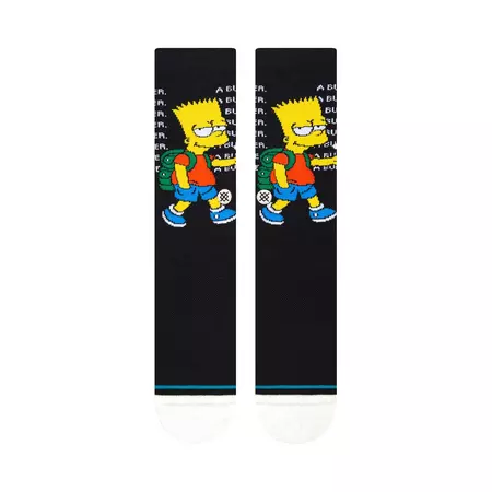 Stance Casual The Simpsons Troubled Crew Sock