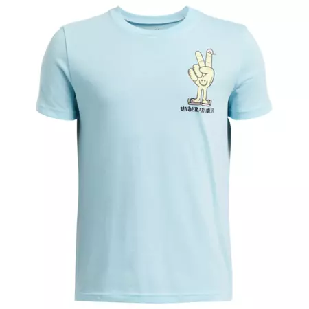 UA Boys´ Peace Love UA Logo Short Sleeve "Stream-Sonic Yellow"