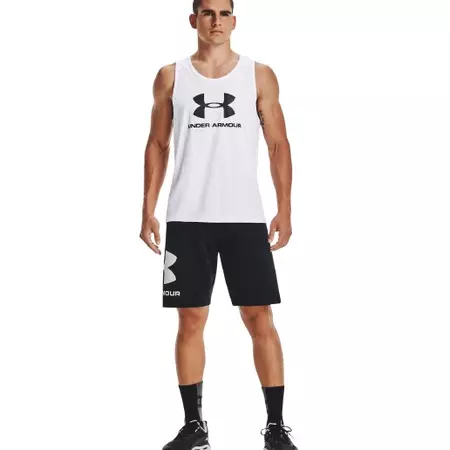 UA Men's Sportstyle Logo Tank "White"