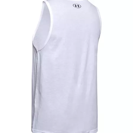 UA Men's Sportstyle Logo Tank "White"