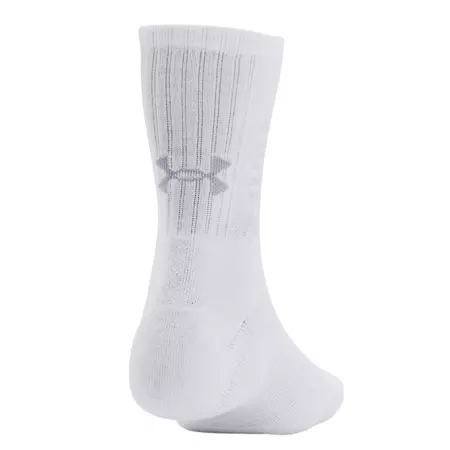 UA Unissex 3-Maker 3-Pack Mid-Crew Socks "White-Mod Gray"