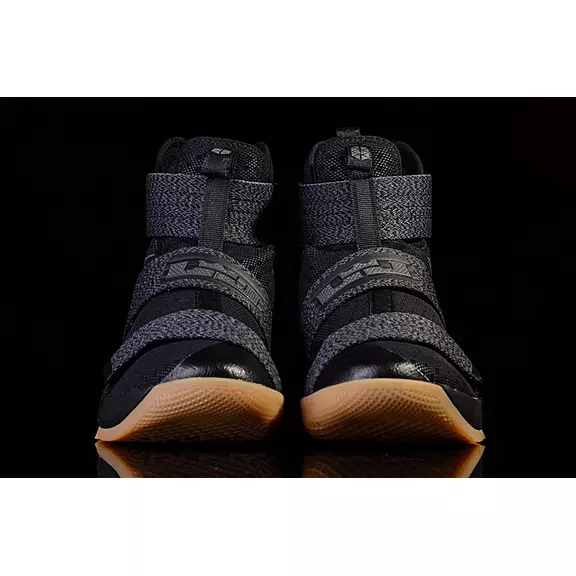 LeBron Soldier 10 SFG "Black Gum" (009/black/mtlc dark grey/gum yellow)