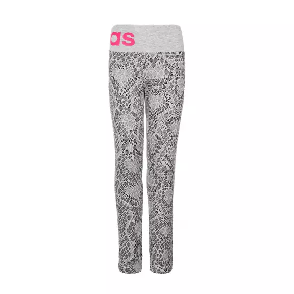 Adidas Young Girls Leggings Wardrobe Fun Cotton (gris/rosa)