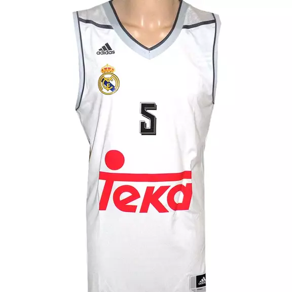 Camiseta Rudy #5# Real Madrid Basket 2015-2016 (blanco/gris)