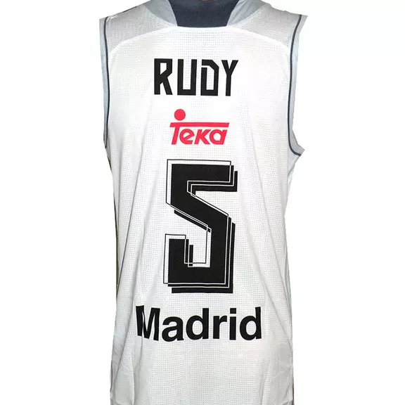 Camiseta Rudy #5# Real Madrid Basket 2015-2016 (blanco/gris)