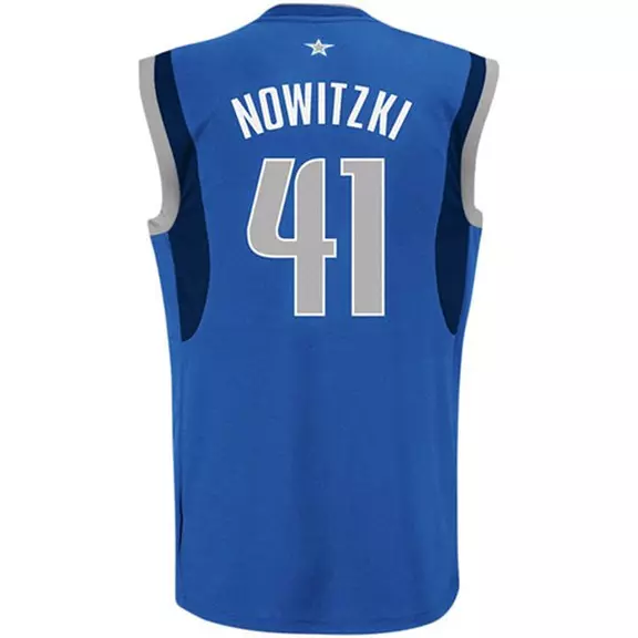 Adidas Jersey Replica Dirt Nowitzki Dallas Mavericks (azul)