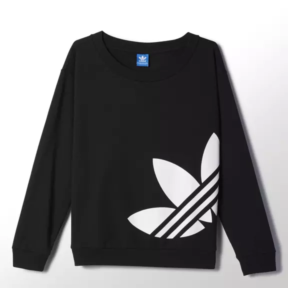 Adidas Originals Light Logo Sweater Mulheres (negro/blanco)
