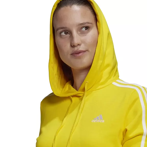 Adidas Essentials 3-Stripes Cropped Hoodie
