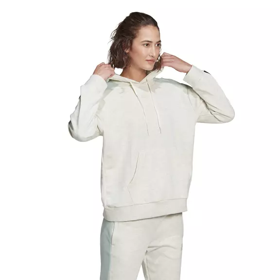 Adidas Essentials Logo Colorblock Hoodie W "Off White"