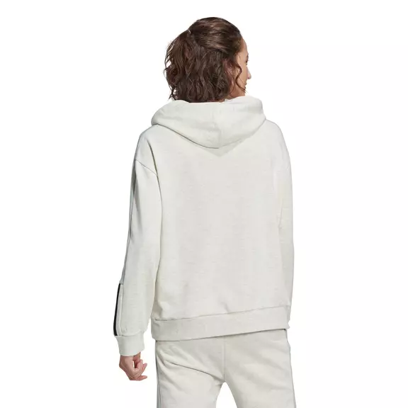 Adidas Essentials Logo Colorblock Hoodie W "Off White"