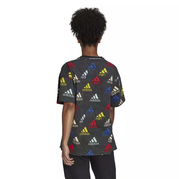 Adidas Essentials Multi-colored Logo Boyfriend T-Shirt
