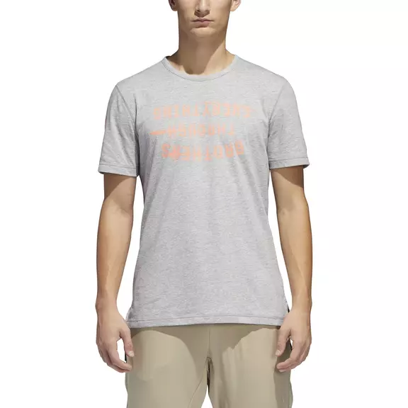Adidas Harden Brand Slogan Tee (Medium Grey Heather)